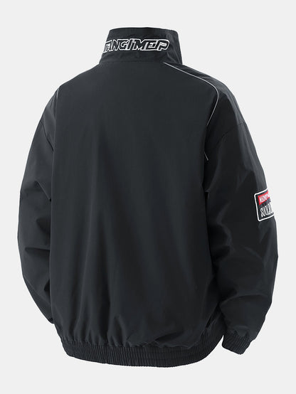 Relax Fit Embroidered Racing Jacket