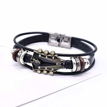 Guitar Leather Bracelet