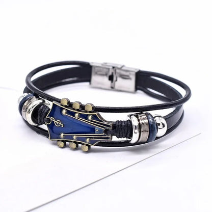 Guitar Leather Bracelet
