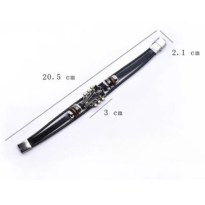 Guitar Leather Bracelet