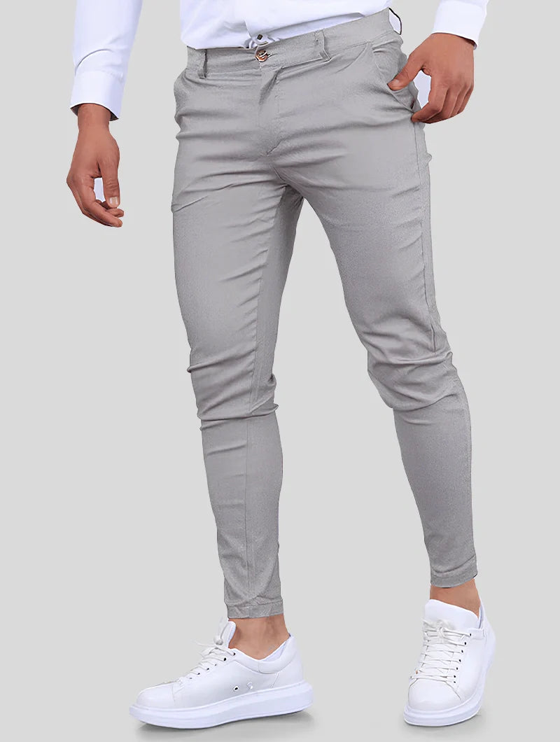 Noa Stretch Pants - Light Grey