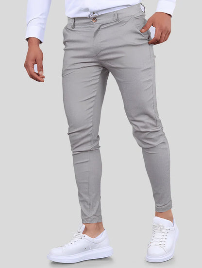 Noa Stretch Pants - Light Grey