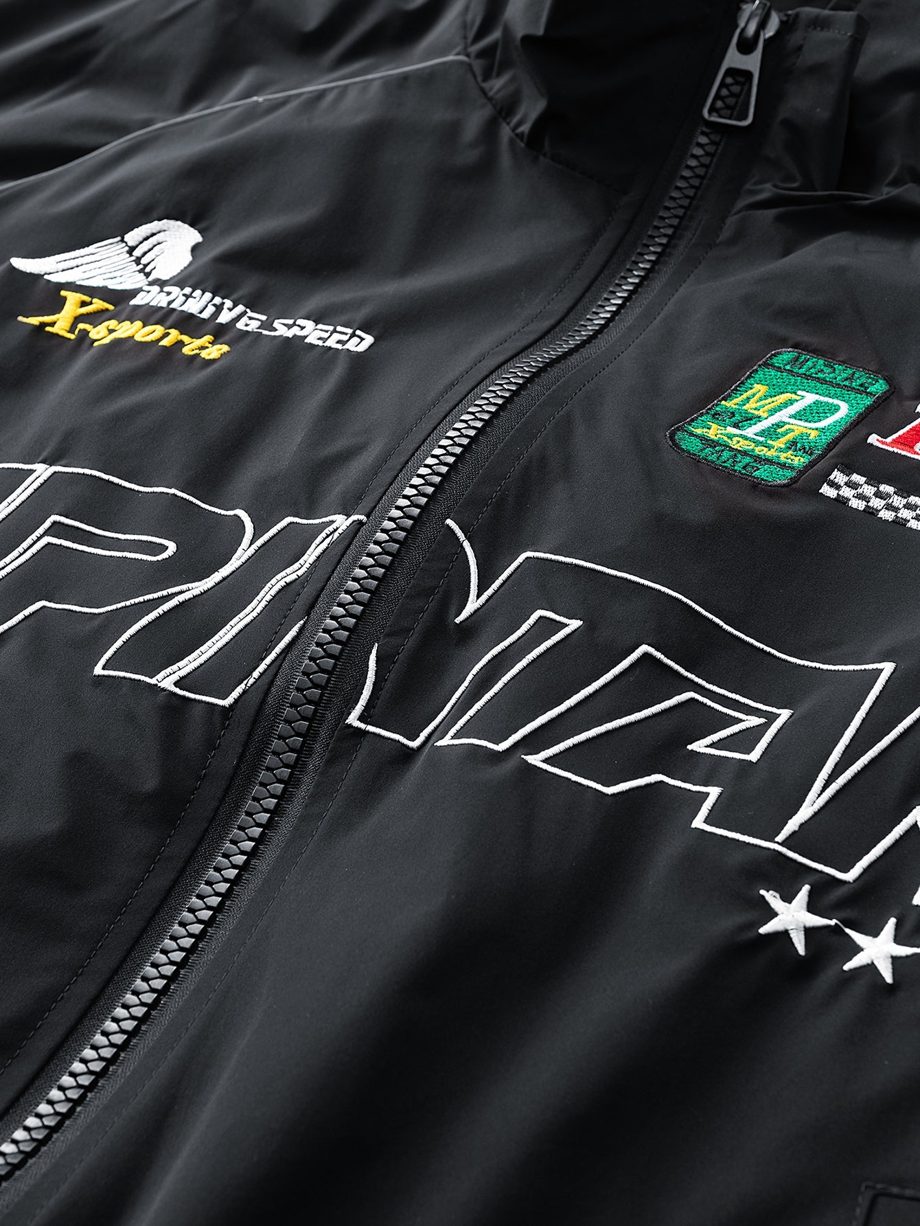 Relax Fit Embroidered Racing Jacket