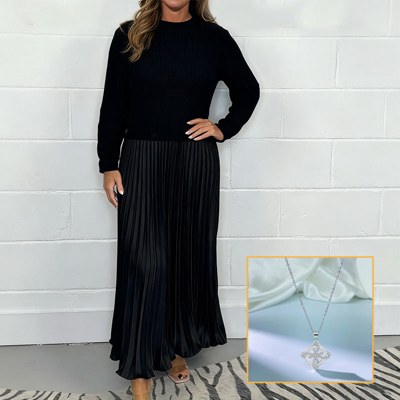 Celina Elegant Pleated Dress