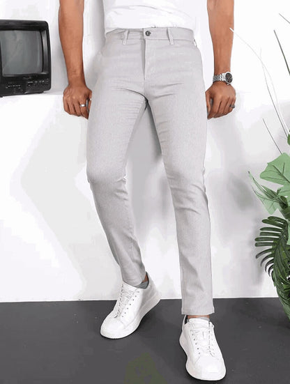 Noa Stretch Pants - Light Grey