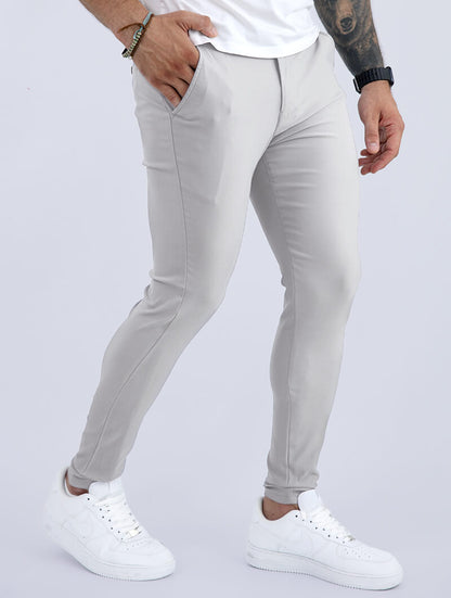 Noa Stretch Pants - Light Grey