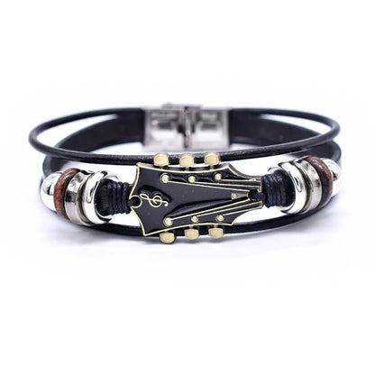 Guitar Leather Bracelet