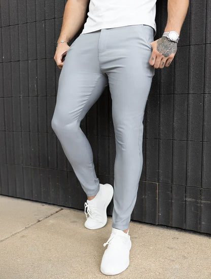 Noa Stretch Pants - Light Grey