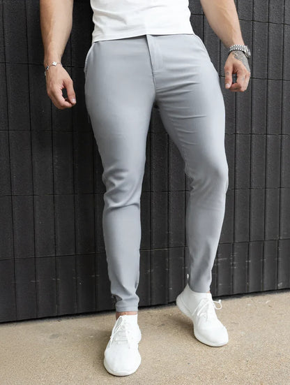 Noa Stretch Pants - Light Grey
