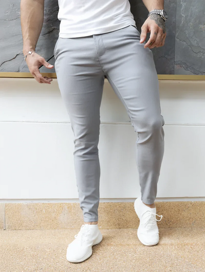Noa Stretch Pants - Light Grey