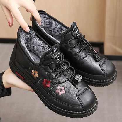 Winter Warm Leather Loafers